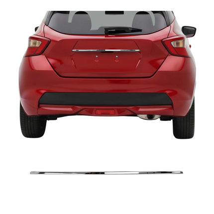 Kofferraumleiste Heckklappe Leiste für Nissan Micra 2017-2020 Edelstahl Chrom