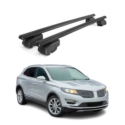Dachträger Gepäckträger für Lincoln MKC 2015-2019 Querträger ABE Alu Schwarz