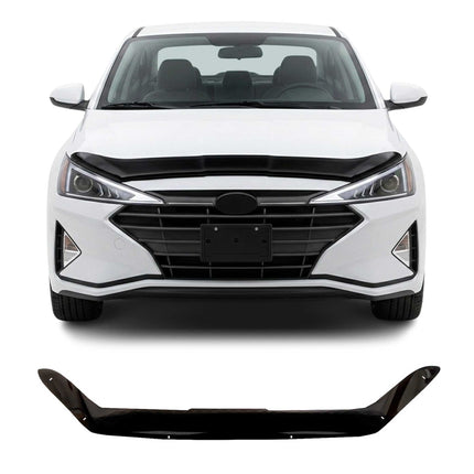 Motorhaube Deflektor Insektenschutz für Hyundai Elantra 2018-2021 Dunkel
