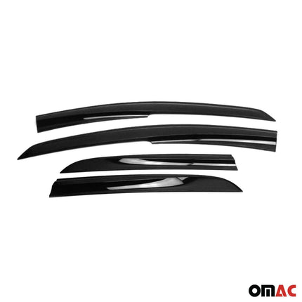 4x Windabweiser Regenabweiser für Toyota Corolla 2007-2013 Limo Acryl Dunkel