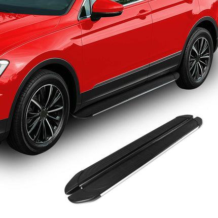 Trittbretter Seitenschweller für Hyundai Kona 2018-2023 Aluminium Schwarz Silber