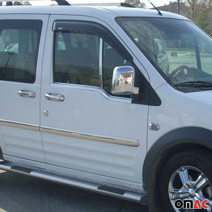 Fensterleisten Zierleisten für Ford Connect Tourneo Transit 2002-2014 Chrom 2x
