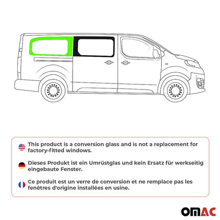 Seitenfenster Hinten Feststehend Auto Fenster für Opel Vivaro 2019-26 Rechts L3