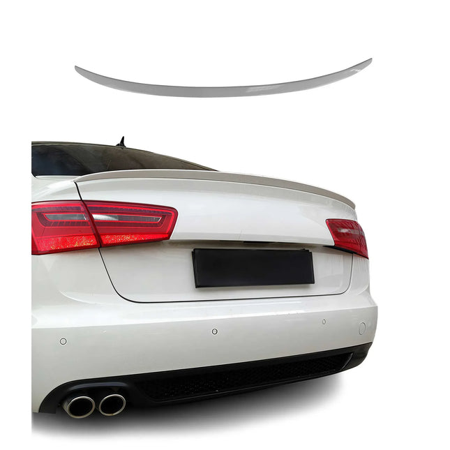 Heckspoiler Heckflügel Hecklippe für Audi A6 Limo C7 2011-2018 Farbe LY9C ABS
