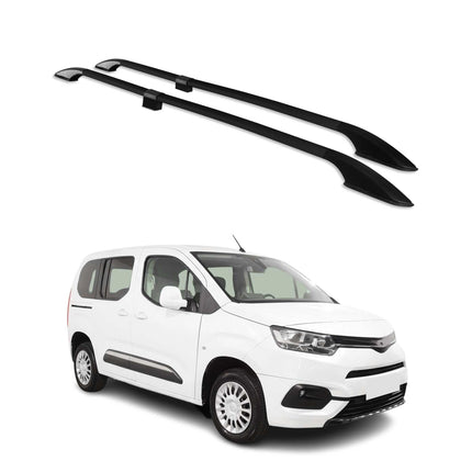 Dachreling Relingträger für Toyota Proace City 2019-2026 Kurzer Alu Schwarz