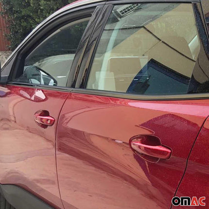 Fensterleisten Zierleisten für Peugeot 3008 2016-2025 Edelstahl Dunkel 8tlg