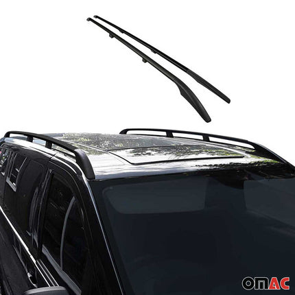 Dachreling Dachgepäckträger Relingträger für Jeep Renegade 2015-2024 Alu Schwarz