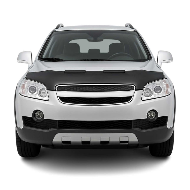 Haubenbra Steinschlagschutz für Chevrolet Captiva 2006-2010 Schwarz Halb