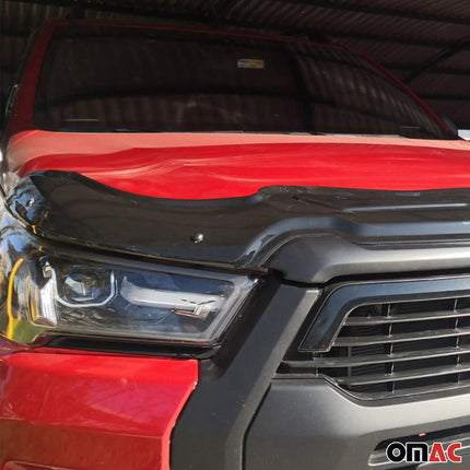 Motorhaube Deflektor Insekten Steinschlagschutz für Toyota Hilux 2021-26 Dunkel