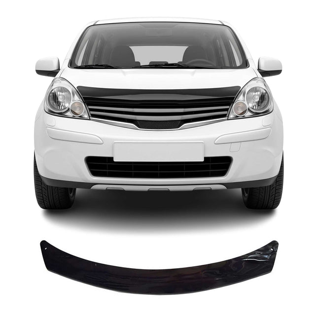 Motorhaube Deflektor Insekten Steinschlagschutz für Nissan Note 2010-2020 Dunkel