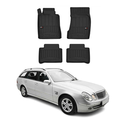 OMAC Gummi Fußmatten für Mercedes E Klasse T-Model W211 S211 2003-09 Premium 4x