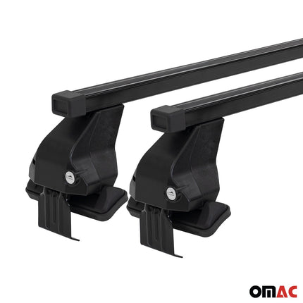 Menabo Dachträger für Alfa Romeo 159 Sportwagon 2005-2011 50kg Stahl Schwarz 2x