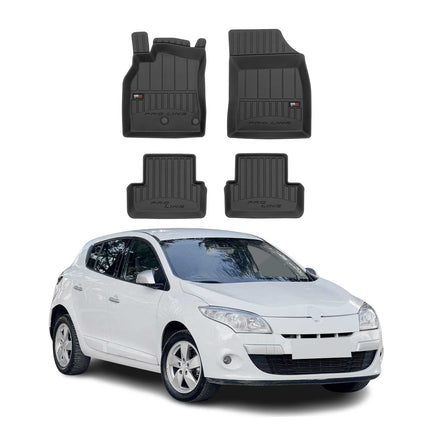 OMAC Gummi Fußmatten für Renault Megane 2008-2015 Premium TPE Automatten 4tlg