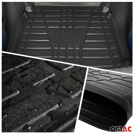 Fußmatten & Kofferraumwanne Set für Skoda Superb 2015-2024 Gummi TPE Schwarz 5x