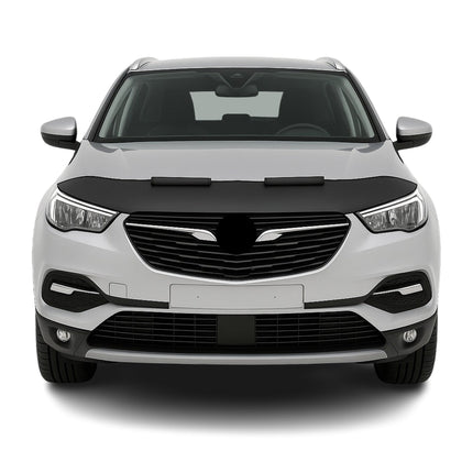 Haubenbra Steinschlagschutz für Opel Grandland X 2017-2024 Schwarz Halb