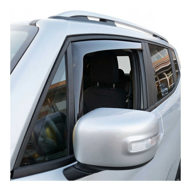 Windabweiser Regenabweiser für Land Rover Discovery 2004-2009 Dunkel Acryl 2tlg