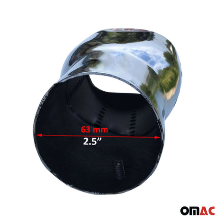 Auspuffblende Endrohr für Fort Escort Focus C-Max KA Chrom Rostfrei 53-59mm