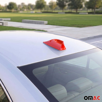 Dachantenne Autoantenne AM/FM Autoradio Shark Antenne Haifischflosse Rot