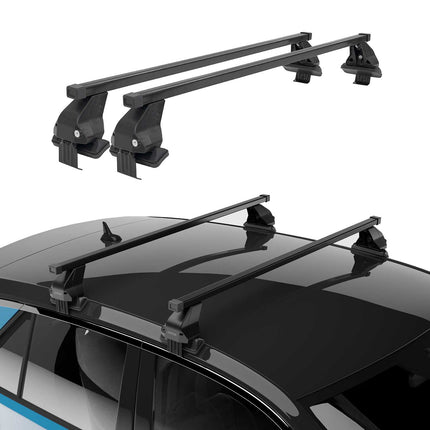 Menabo Dachträger Grundträger für VW T-Cross 2019-2026 Stahl Schwarz 2tlg