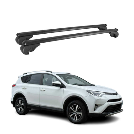 Dachträger für Toyota RAV4 mk3 2006-2012 Gepäckträger Grundträger Alu Schwarz 2x