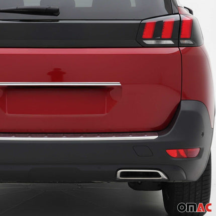 Kofferraumleiste Heckklappe Leiste für Peugeot 5008 II 2017-2024 Edelstahl Chrom