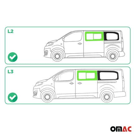 Schiebefenster Seitenfenster für Toyota Proace 2016-2026 Fenster Links L2 L3