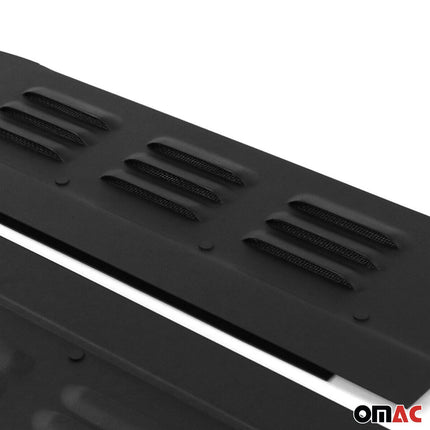 Lüftungsgitter Be & Entlüftung für Fiat Ducato 2006-2026 Aluminium Schwarz 2tlg