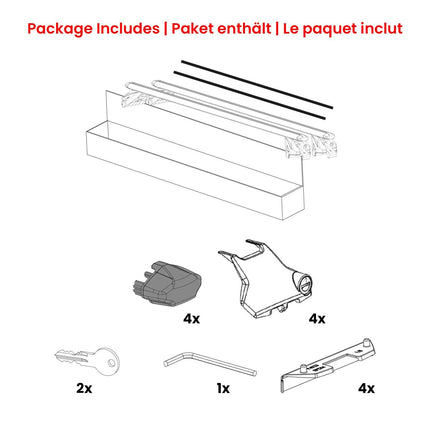 Dachträger Grundtäger für Ford Focus III IV 2011-2025 100kg Alu Silber 2 tlg ABE