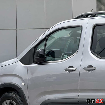 Fensterleisten Zierleisten für Peugeot Rifter 2019-2021 Edelstahl Chrom 2tlg