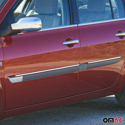 Seitentürleiste Türleisten Türschutzleiste für Renault Megane 2002-2009 Chrom 4x