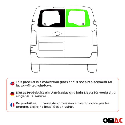 Heckscheibe Flügeltür für Fiat Scudo 2022-2026 Auto Hinten Rechts L1 L2 L3