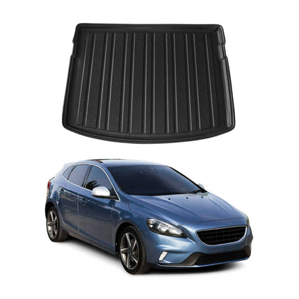 Kofferraumwanne Laderaumwanne für Volvo V40 2012-2016 Gummi TPE Schwarz