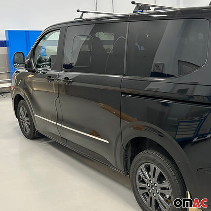 Seitentürleiste Türleiste für Ford Transit Tourneo Custom 2023-2026 Edelstahl 5x