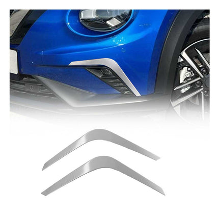 Nebelscheinwerfer Rahmen für Nissan Juke 2019-26 Edelstahl Gebürstet Silber 2x