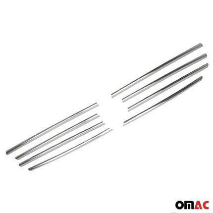 Kühlergrill Leiste Grillleisten für VW Transporter T5 2003-10 Edelstahl Chrom 8x