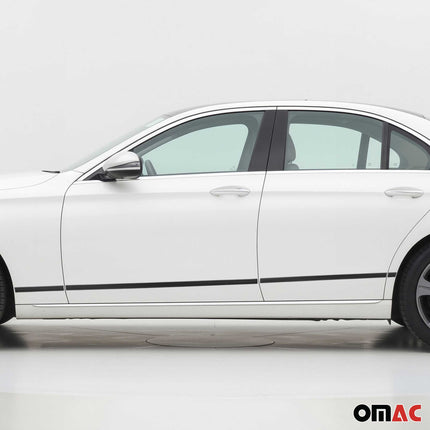Seitentürleiste Türschutzleiste für Mercedes E Klasse W213 2016-2021 Alu 8x