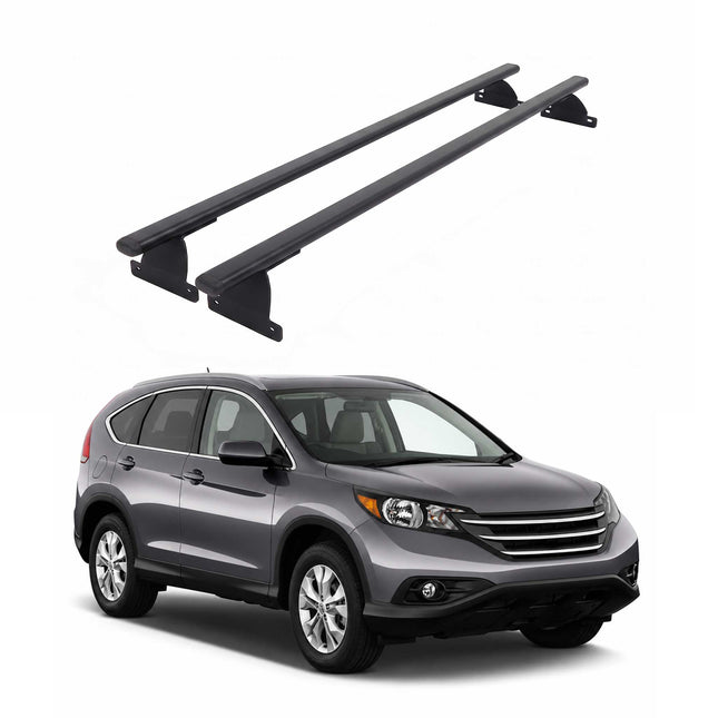 Dachträger Grundtäger für Honda CR-V IV 2013-2018 75kg Stahl Schwarz 2 tlg