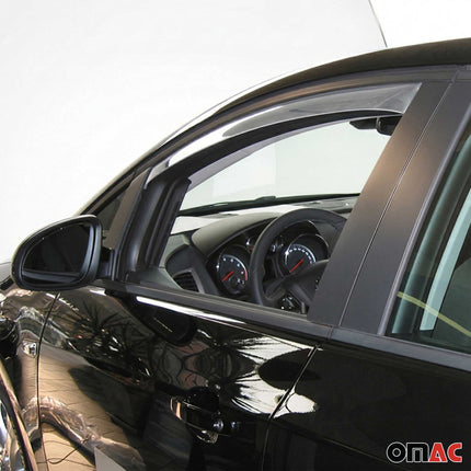 Windabweiser Regenabweiser für Opel Astra J Caravan 2009-2015 Dunkel Acryl 2tlg