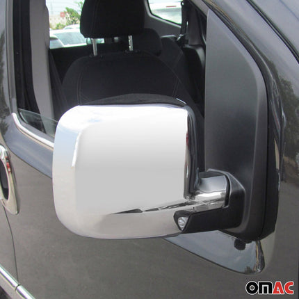 Spiegelkappen Spiegelabdeckung für Fiat Fiorino 2008-2021 Edelstahl Chrom 2tlg