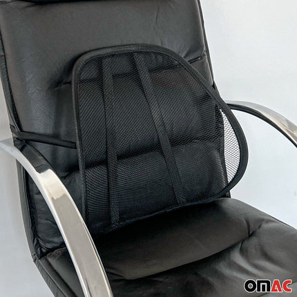 Rückenstütze Lordosenstütze Büro Auto Stuhl Sessel Sitz Stütze Bezüge Schwarz