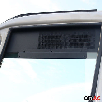 Lüftungsgitter Be & Entlüftung für Iveco Daily 2014-2026 Aluminium Schwarz 2tlg