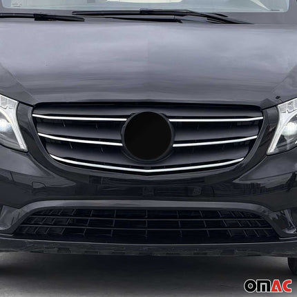 Kühlergrill Leisten Grillleisten für Mercedes Vito W447 2020-2026 FL Chrom 5tlg