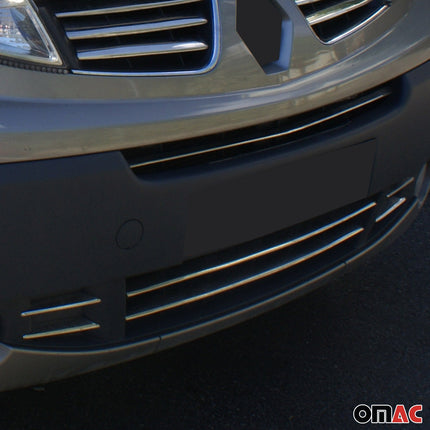 Kühlergrill Leisten Grillleisten für Nissan NV400 2010-2021 Edelstahl Chrom