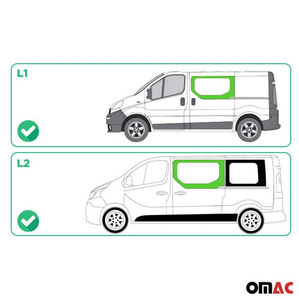 Seitenfenster Fenster für Nissan Primastar 2001-2014 Schiebetür Rechts L1 L2