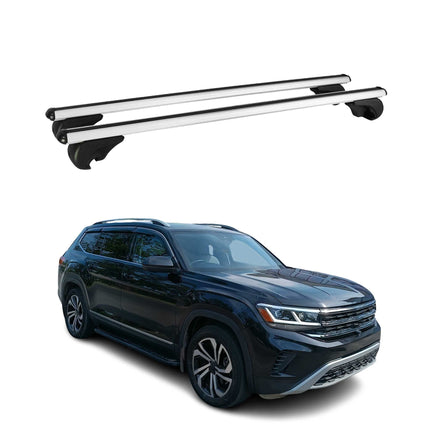 Dachträger Grundtäger für VW Atlas 2017-2026 75kg Alu Silber 2 tlg