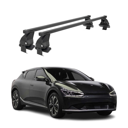 Menabo Dachträger Grundtäger für Kia EV6 2021-2026 50kg Stahl Schwarz 2 tlg