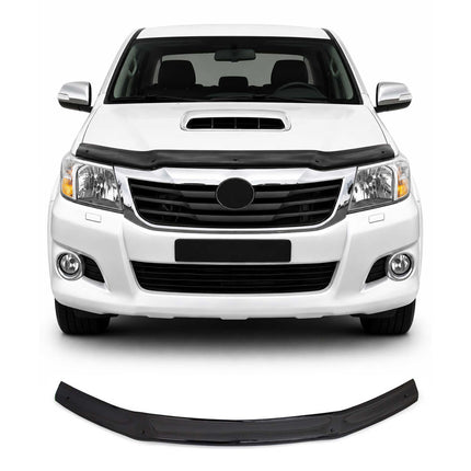 Motorhaube Deflektor Steinschlagschutz für Toyota Hilux VII 2011-2015 FL Schwarz
