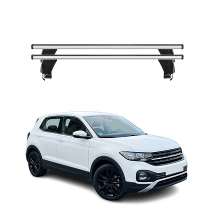 Menabo Dachträger Grundträger für VW T-Cross 2019-2026 Alu Grau 2tlg