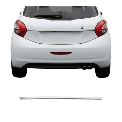 Kofferraumleiste Heckklappe Leiste für Peugeot 208 2012-2019 Edelstahl Chrom