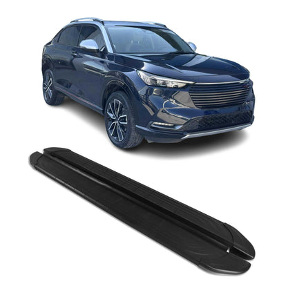 Seitenschweller Trittbretter für Honda HR-V 2021-2026 Schwarz Aluminium 2 tlg